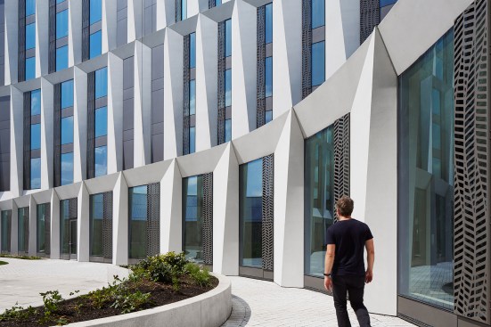 Campus North Residential Commons, by Studio Gang Architects