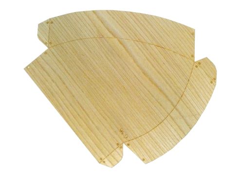 The seams were scored for ease of assembly