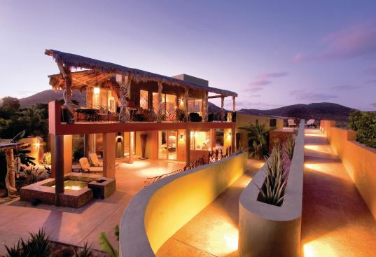 Situated on the Sea of Cortez, this home's garden features a sculptural ramp that ups the ante on accessibility.


