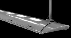 Station, Peerless Lighting, Acuity Brands

Designed for transportation applications, the Station direct luminaire can be used with either 32W T8, 28W T5, or 54W T5HO linear fluorescent lamps. It is available in 4-foot and 8-foot lengths, and the fixture housing, which measures 10 inches long by 3 5/16 inches deep, is composed of extruded aluminum. The fixture interior is accessed via a three-piece, extruded-aluminum-and-polycarbonate hinged-and-latched door. The lens is composed of a UV-stabilized polycarbonate. Standard finish is metallic gray, and custom options are also available. The luminaire is IP65-rated (dust and watertight), and UL- and CUL-listed for wet locations.

peerless-lighting.com