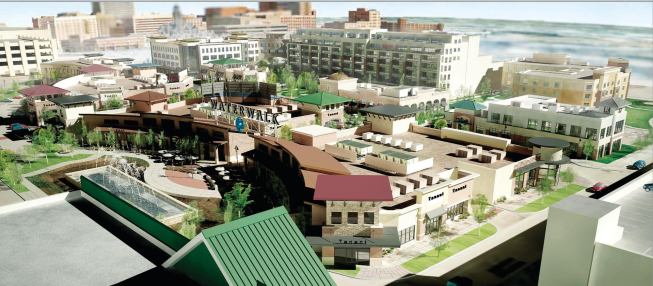 WaterWalkArchitect: LawKingdon Architecture, Wichita; and GLMV Architecture, Wichita

Total Cost: $100 million

Completion: Phased project to be completed by 2013