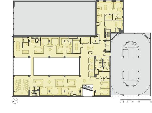 Mezzanine level plan.