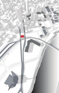 Located just outside the city center, the site of the Bond Tower allows the developers to offer high-end office space at a slightly reduced rate. 