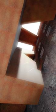 View up in entryway