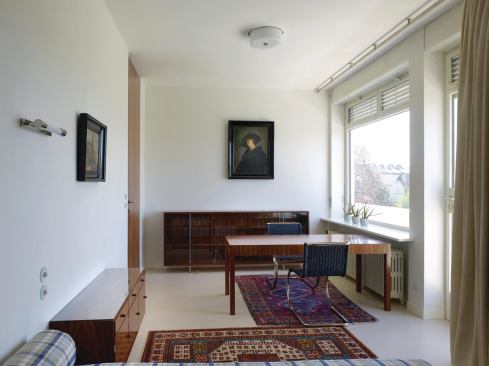 Restored office in Fritz Tugendhat’s bedroom on the lower level.