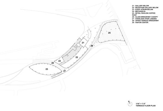 Terrace-level plan