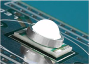 Cree's green XLamp XR-E is said to be 70 percent brighter than the company's previous generation of green LEDs. 