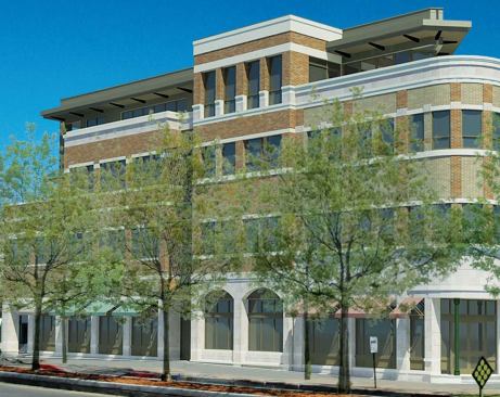 THE MITCHELL BLOCK 

Architect: The Neenan Co.

Completion: 2009

Cost: $10.3 million

Size: 33,385 s.f.

LEED Gold mixed-use project features a green roof; will act as gateway to city's core historic district.