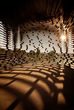 Inside the installation