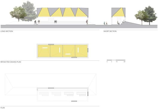 Sections and plans.