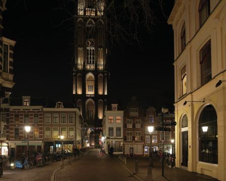 The team at Speirs + Major created a design in which “light comes from within.” As such, lighting becomes the common element used to highlight the architectural details of the Gothic-style tower and church.