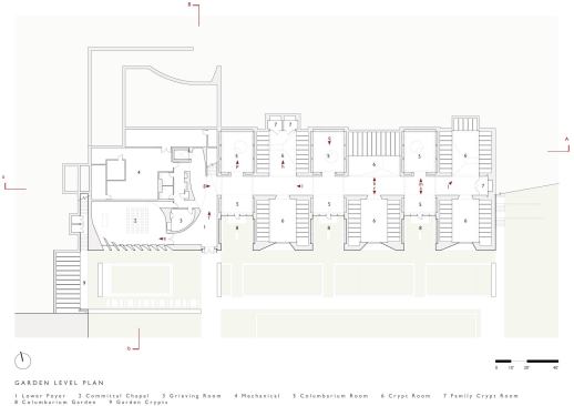 Garden-level plan.