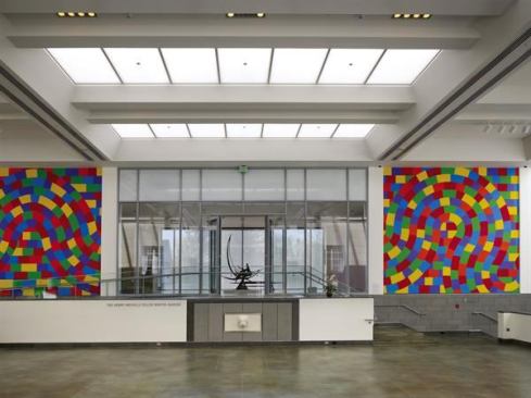 Opposite the historic fa&ccedil;ade in the winter garden are two large Sol LeWitt murals — designed just before his death in 2007 — that frame the view into the central gallery in the south addition.