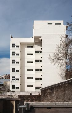 North façade.