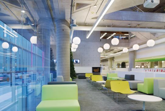 Reading atrium.