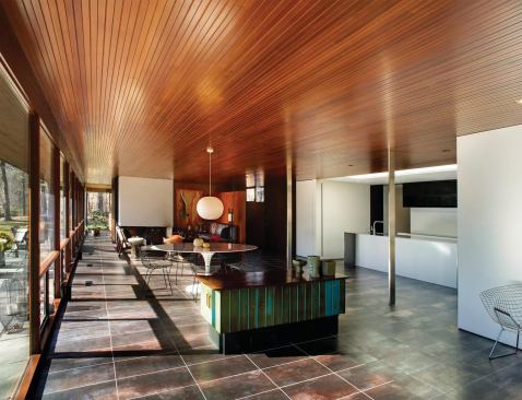 The project clearly distinguishes between new and restoration.