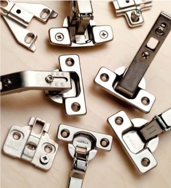 A-Series Hinges 

Häfele 

www.hafele.com 

Available with three-way cam adjustment to allow faster installation on cabinet doors

Tested to 80,000 cycles

45/9.5mm boring patterncompatible 

Fits drilling capabilities of most common machines on the market 