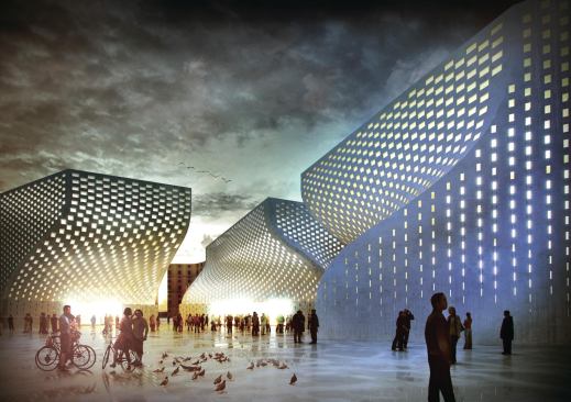 Tirana Mosque and Museum of Religious HarmonyTirana, Albania



Bjarke Ingels Group

Parts of each of the complex’s three buildings will loom over a central public plaza, creating a courtyard for the cultural center.
