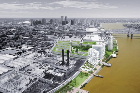 A rendering of the Market Street promenade.