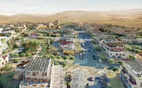 Sasaki Associates designed this master plan to foster a tourism-based economy along the Dead Sea.