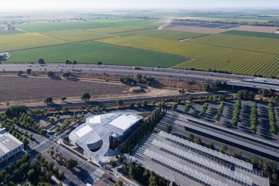 Aerial view
of the museum
