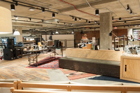 Shoe and boot shop on the mezzanine level