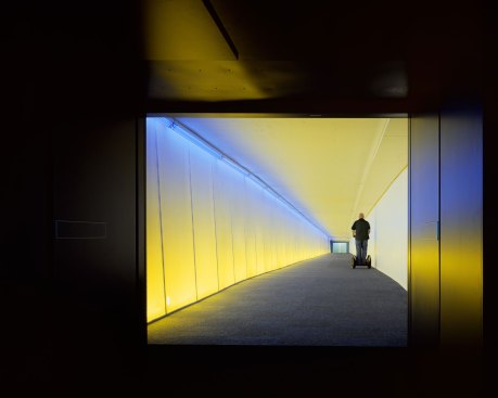 Underground, Oklahoma City, 2008This project—the recipient of the 2008 AL Light & Architecture Design Awards Best Use of Color—is a three-quarter-mile tunnel system that connects 16 blocks and more than 30 buildings in downtown Oklahoma City. Color is the navigational element.