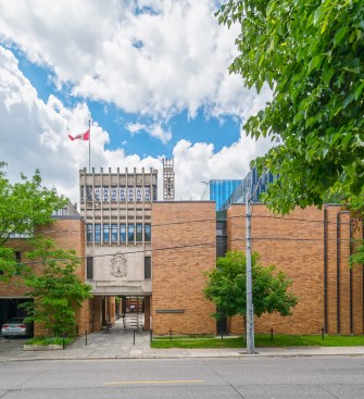 The entrance to Massey College&nbsp;