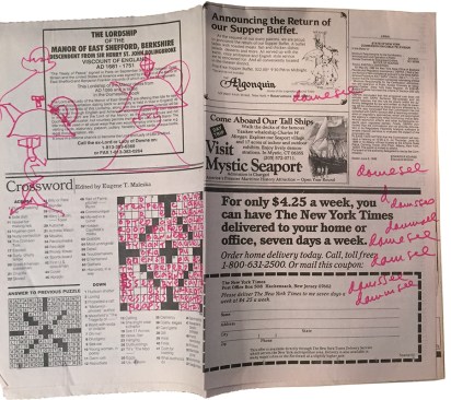 New York Times crossword from June 9, 1989