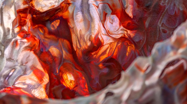 Mask 1 detail, Present series, Vespers collection. Designed by Neri Oxman and members of the Mediated Matter Group and 3D printed by Stratasys.