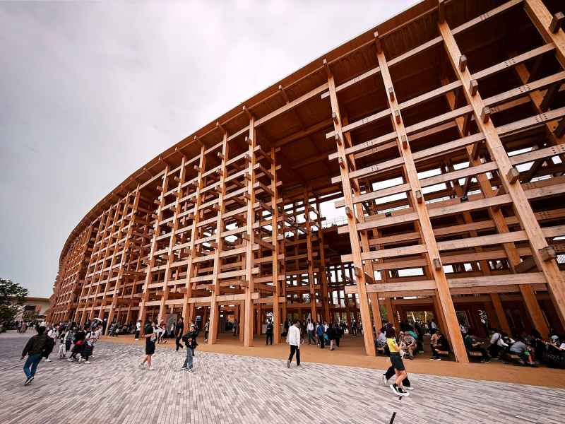 The Grand Ring, by Sou Foujimoto, is the symbol of Expo 2025 in Osaka, Japan and expresses the concept of “Unity in Diversity.”